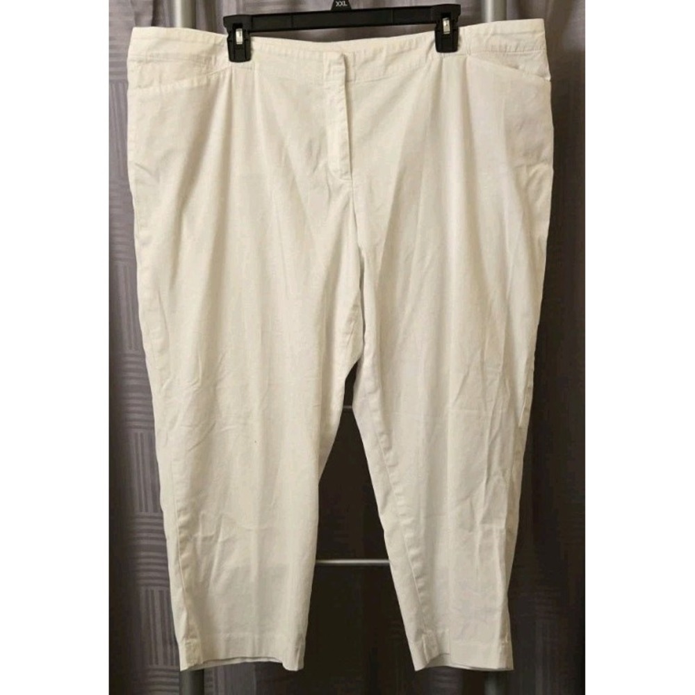 J.Jill Capri Pants‎ Womens White 18 Petite 42x21